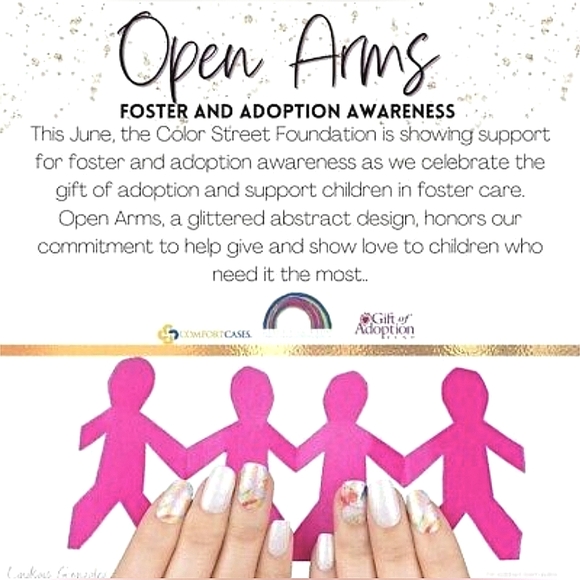 Last chanceCOLOR STREET Open Arms Foster & Adoption Awareness Nail Polish Strips - Picture 3 of 6